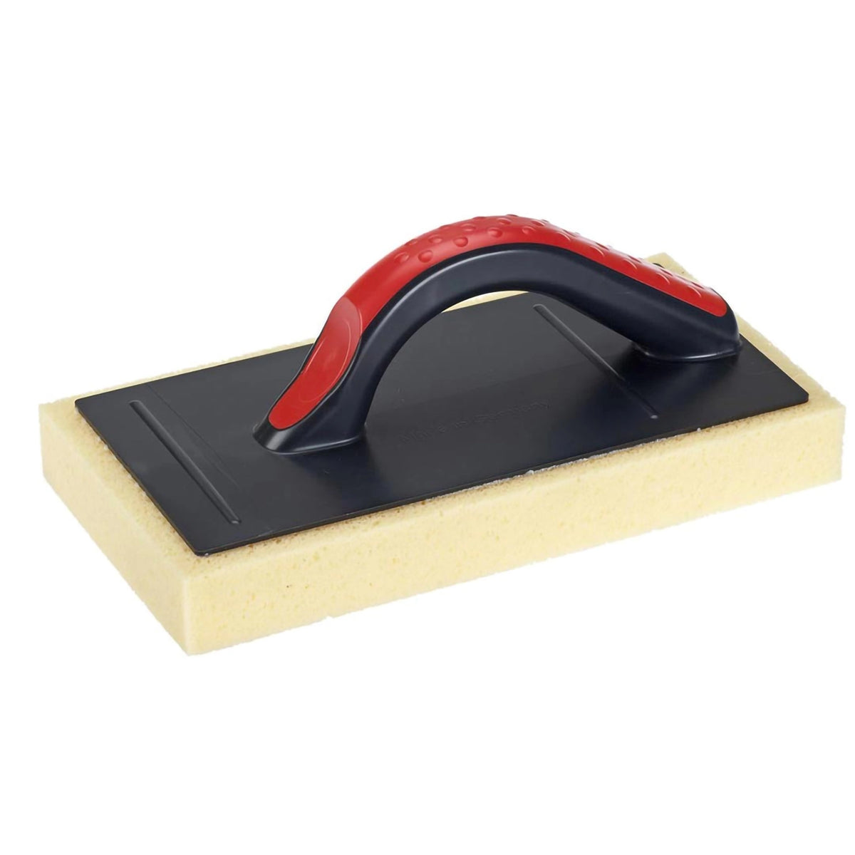 Black float with natural sponge