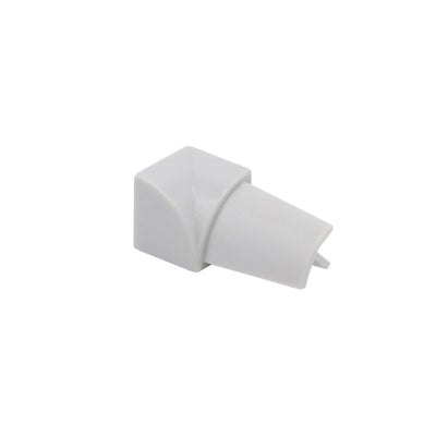 Binnenhoeken PVC zilvergrijs (blister)