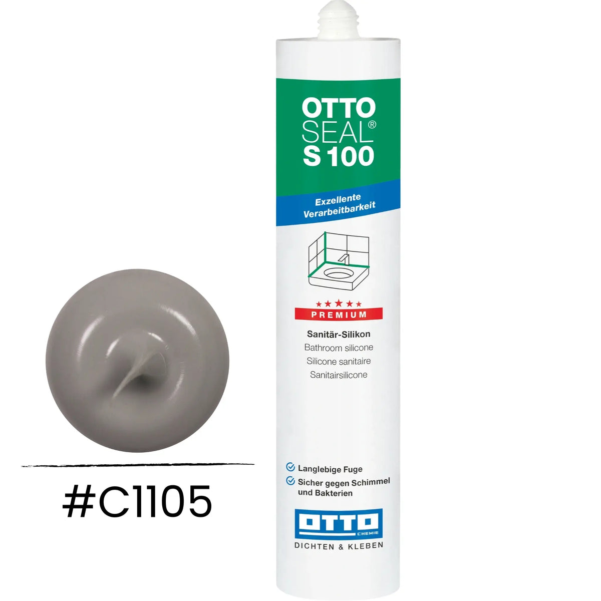 OTTOSEAL S 100 Premium-Sanitär-Silikon basalt C1105
#A0005488
