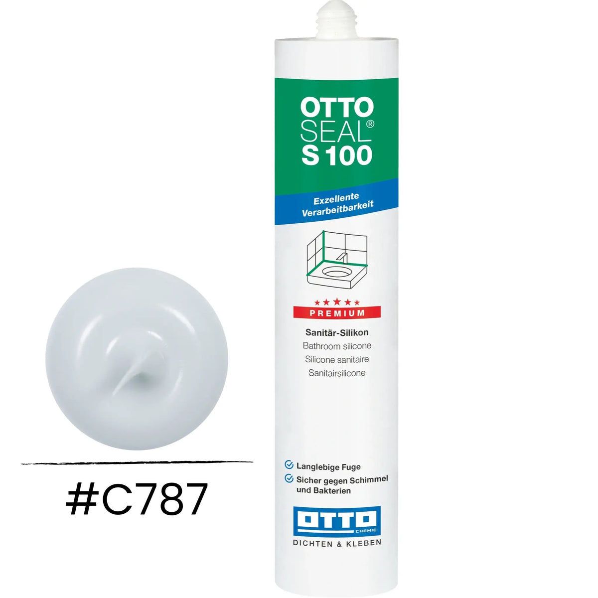OTTOSEAL S 100 Premium-Sanitär-Silikon flashgrau C787
#A0005499
