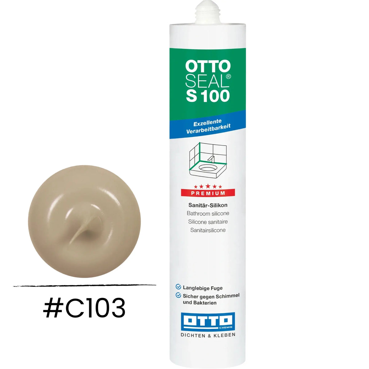 OTTOSEAL S 100 Premium-Sanitär-Silikon sahara C103
#A0005486

