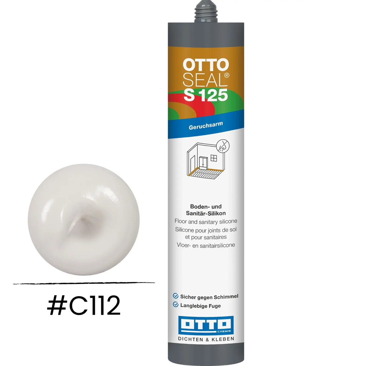 OTTOSEAL S 125 – floor & sanitary silicone light jasmine C112
#A0005505