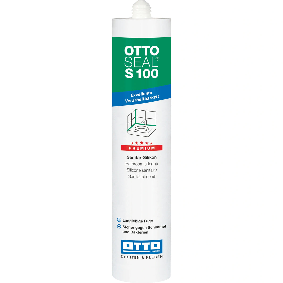 Kartusche OTTOSEAL S 100 Sanitär-Silikon
