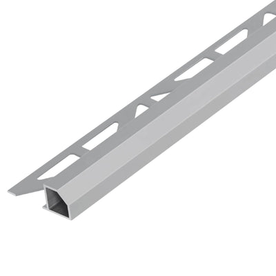 Quadratprofil 'Diamant' Aluminium betongrau