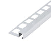 Square edge trim aluminium silver (glossy) - 9 mm