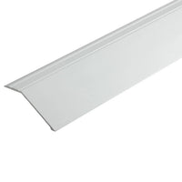 Ramp profile aluminium silver with ribbed surface