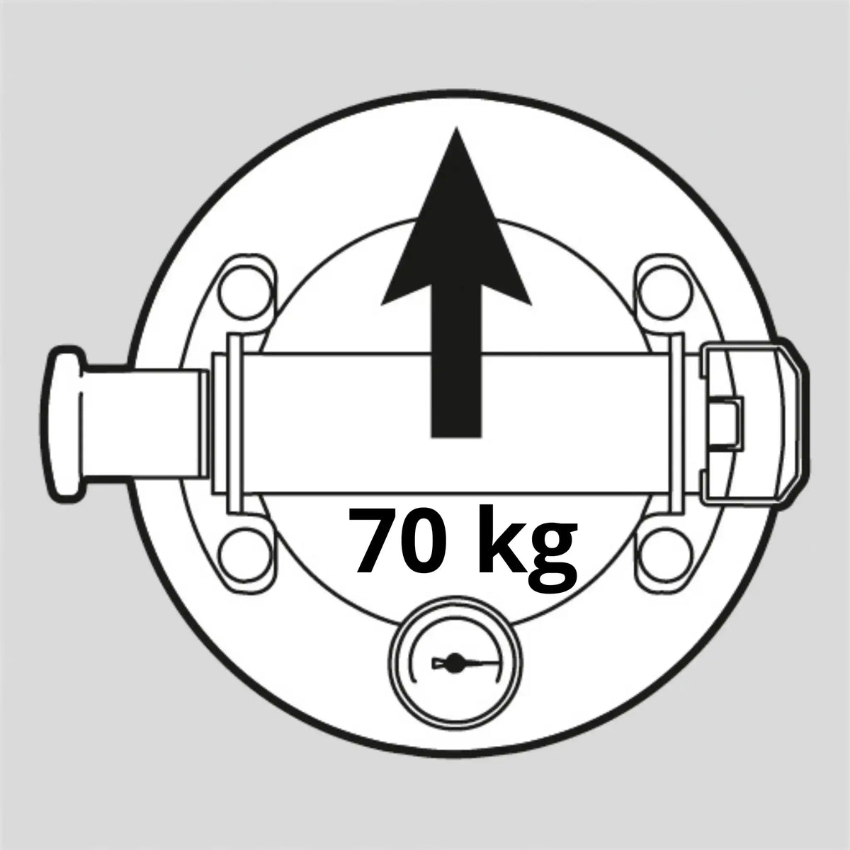 Drawing suction lifter Battipav with horizontal load capacity