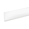 Skirting strip aluminium white