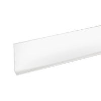 Plint van aluminium wit gecoat