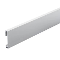 Plint Square zilver met rechthoekige doorsnede