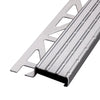Stufenprofil rutschhemmend Edelstahl natur - 9 mm / 250 cm