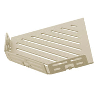 TI-SHELF vijfhoekig hoekschap met reling zand LINE look #A0004325