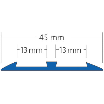 Treppenprofil für 2 Sicherheitseinlagen - Ansicht 2