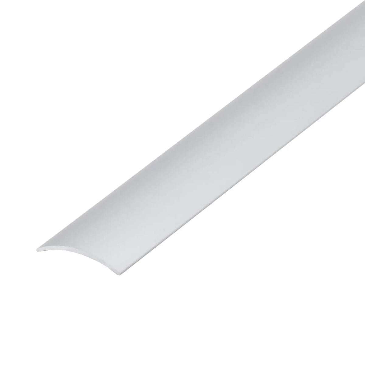 Transition profile aluminium silver slightly curved