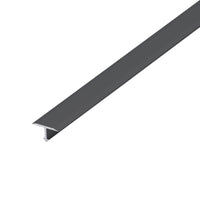 Transition profile T-shape aluminium black 14mm #A0005061