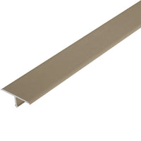 T-Übergangsprofil 25mm breit aus Aluminium titan eloxiert #A0003146 #A0003148