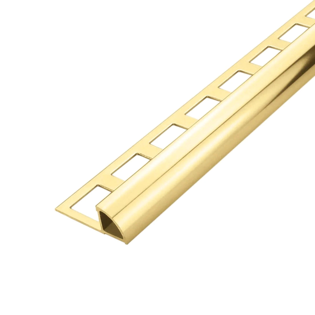 Quarter-round profile aluminium gold (glossy)