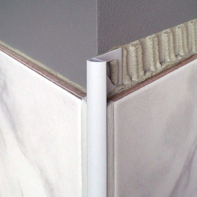 Viertelkreisprofil Aluminium weiß - Ansicht 2