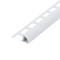 Quarter-round profile PVC white