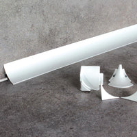 Connecting profile cove aluminium silver
