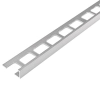 Angle profile aluminium silver matt anodised